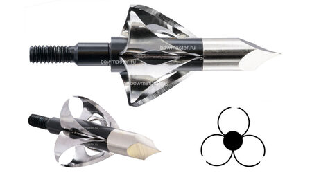 купите Наконечники охотничьи TP232 фиксированные, 100 гран, 6 лезвий (6 шт.) в Москве