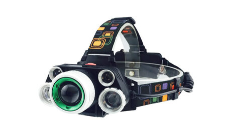 купите Светодиодный налобный фонарь UltraFire HL-8220-5 (Cree XML T6 + 4 XPE) 2300 люмен в Москве