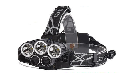 купите Светодиодный налобный фонарь Boruit P-K65L (Cree XML T6 + 2 Q5) 2200 люмен в Москве