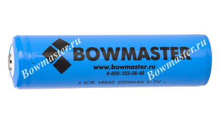 купите Литий-ионный аккумулятор с зарядкой BowMaster 18650 2400 mAh в Москве