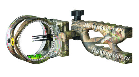 купите Прицел для блочного лука Trophy Ridge Cypher 3 camo (3 пин., уровень, подсветка) в Москве